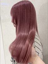 アイトーキョーエス 渋谷(AI TOKYO S)&nbsp;ブリーチなしヘアカラーダブルカラーピンクベージュ髪質改善前髪