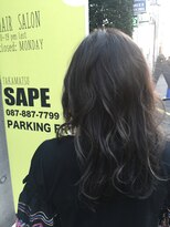 ヘアサロン サップ(HAIR SALON SAPE)&nbsp;///   SAPE   ///     ゆるウェーブ＋ダークグレージュ