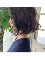 ジジ ヘアワークス(gigi hair works)&nbsp;切りっぱなしボブ×パーマ★