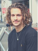ジョニー・デップ　風　スパイラルパーマ