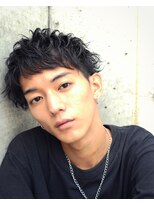 フィフス(fifth) ショートレイヤー ツーブロック くせ毛風パーマ 黒髪ショート