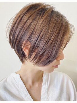 エトワール(Etoile HAIR SALON) #ハンサムショート#スキニーショート#グレーブラウン