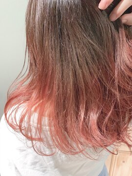 ベニヤボンドストリート(Beniya BOND STREET) ナチュラルグラデーション×ピンク×鎖骨ミディアム