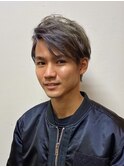 メンズのカッコいい！ツーブロックアッシュグレーカラー