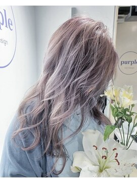 パープル(purple) ホワイトグレイパープル