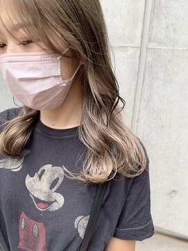 ウノプリール 茶屋町店(unopulir) 【濱口】ハイトーン×インナーカラー