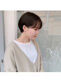 マッシュショート/耳かけショート/丸みショート