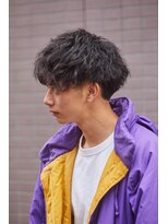 クレスト 近江八幡店(CREST) マッシュツーブロックメンズパーママッシュウルフメンズカット