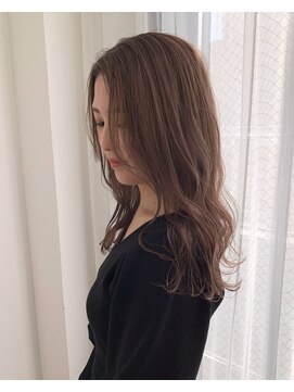 ヨーク(YOKE) 【 YOKE 】顔まわりレイヤー大人かわいいピンクミルクティー