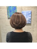 【魅せる白髪ぼかし】絶壁解消丸みショート×ハイライトスタイル