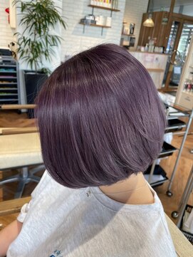 ヘアーショップ エヌアンドエー 越谷店(hair shop N&A) 大人綺麗なハイトーン透明感カラー 髪質改善Tr ハイライト