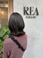 リア 自由が丘(REA)&nbsp;外ハネミディアム/大人可愛い/オリーブベージュ