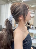 ピア(Pia) 盛れる顔まわりカット×オリーブベージュ
