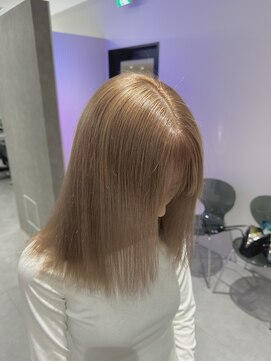 プライズ 成増店(prize) ミルクティーベージュブラウンカラーダブルカラー成増