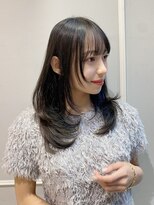 顔まわり／前髪／レイヤースタイル／ワンカール／銀座