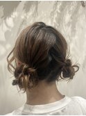 ふわふわツインお団子　ヘアセット