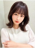 ミディアムウルフひし形シルエットひし形ボブヨシンモリ