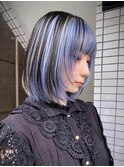 デザインカラーケアブリーチダブルカラーブルーカラー