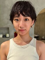 ハウ 心斎橋(how)&nbsp;秋カラーニュアンスパーマ×ショートボブ20代30代