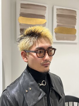 スパイキーショート/刈り上げ/ツーブロック/ブリーチ