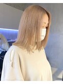 武蔵小杉レイヤーボブ抜きっぱなしブランドベージュダブルカラー