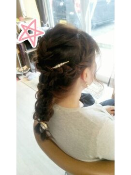 アマーレ(amare) 編み込みダウン