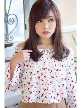 オンリエド ヘアデザイン(ONLIed Hair Design) 【ONLIed】厚めバングな内巻きミディ