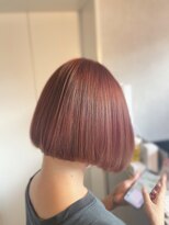 シアン(CYAN)&nbsp;#10代#20代#ボブ#ブリーチカラー#ピンクベージュ#髪質改善