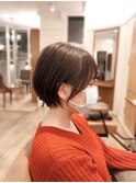 20代30代40代大人可愛い小顔丸みショートショートボブ