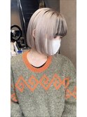 goro ホワイトカラー/逆インナーカラー/ハイトーンカラー/原宿系