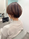 大人可愛い30代40代50ショートボブショート丸みショート