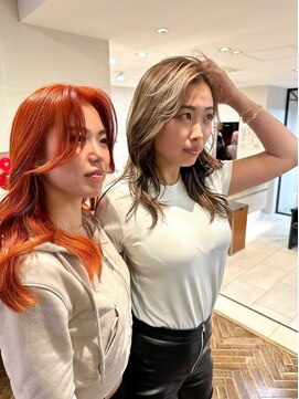 ピークアブー ワン(PEEK-A-BOO ONE) オレンジとハイライトの親友たち