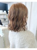 福山人気caaryまろみベージュことりベージュニュアンスパーマ