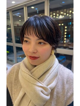 ロンド パルティール 大宮(Lond partir) 前髪パーマアッシュカラーレイヤーロンググレーベージュ[大宮]