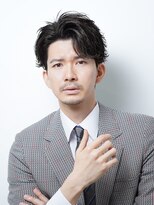 アルファ 新宿(alpha)&nbsp;サーフカール/ 刈り上げセンターパート/ブルーブラック[新宿駅]