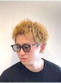スパイキーショート/メンズショート/短髪アップバング/仙台