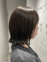 エリマ 横浜西口(elima)&nbsp;レディース切りっぱなしボブ横浜西口グレージュカラー