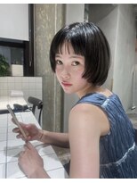 ヌールス(nullus non)&nbsp;【顔周りをデザインする前上がりボブ】ボブ/ミニボブ/重ためボブ