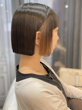 ザビー(THE B) 本八幡×イヤリングカラー×ケアブリーチ×ミニボブ