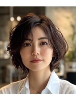 ラクレール 五香&nbsp;ナチュラルブラウンでつくる大人上品ハッシュボブ白髪染で自然艶