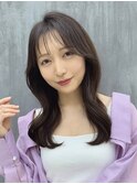 透明感カラーアッシュグレージュレイヤーカット髪質改善