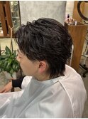 メンズ　フェザーパーマ　