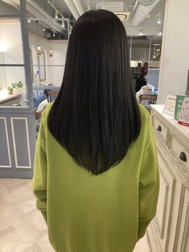 シェノン 赤羽店(CHAINON) 黒髪ロングｖ字シルエットのロングヘアスパトリートメント赤羽