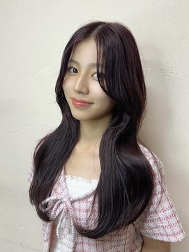 ボヌール 銀座並木通り店(Bonheur) 韓国風レイヤー/ヨシンモリ/ピンクブラウン/くびれ巻き