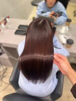 キュア 表参道(CURE) 黒髪#グレージュカラー#ココアベージュ#ヘルシーロング#表参道