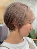 ハーシーバイアポロ 相模大野(HERSHE by apollo) xカット//ホワイトグレージュ/レイヤーカット/チェリーブラウン