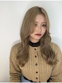 韓国風巻きセンターパート
