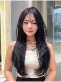 【二瓶菜月】抜け感韓国レイヤーカット