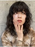 くせ毛風パーマ/ドライパーマ/くるくるパーマ/ミディアムパーマ