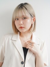 ヘアアンドメイク ニューヨーク ニューヨーク 長岡天神店(Hair&Make NYNY) ホワイトミルクティーベージュ*ミニボブ/ハイトーンボブ/韓国
